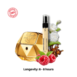 Paco Rabanne Lady Million perfume decant - playful berry floral fragrance